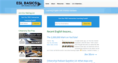 Desktop Screenshot of eslbasics.com