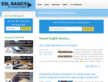 Tablet Screenshot of eslbasics.com